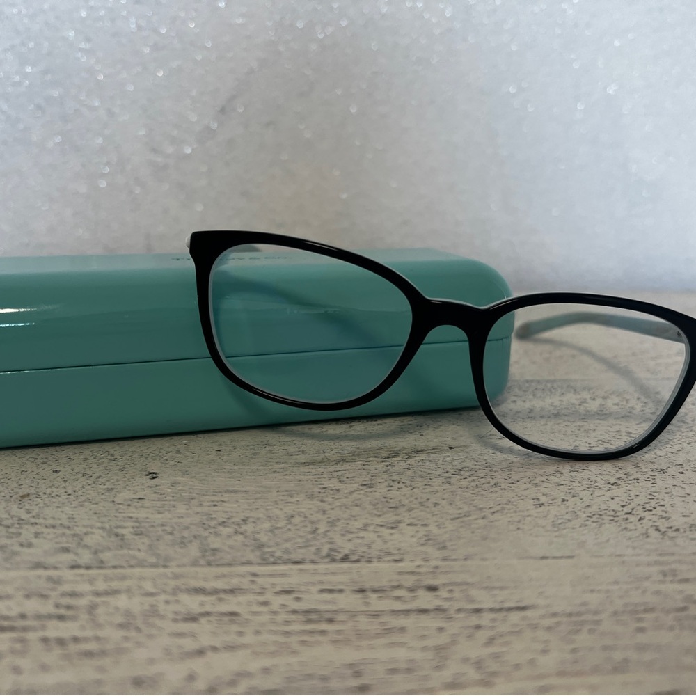 Tiffany Black\Teal Glasses with Teal Case